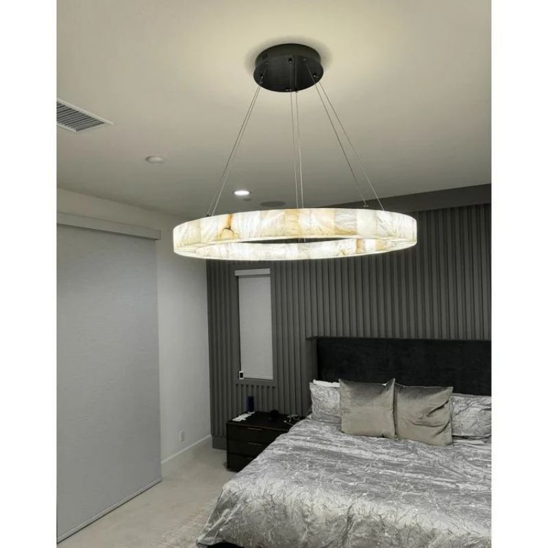 Karen Calcite Ring Chandelier 30″39″ - Zelno