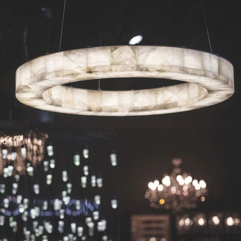 Karen Calcite Ring Chandelier 30″39″ - Zelno
