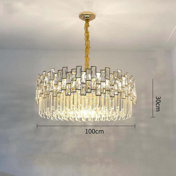 Kate Double Tier Crystal Chandelier - Zelno Lighting