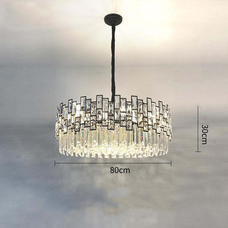 Kate Double Tier Crystal Chandelier - Zelno Lighting