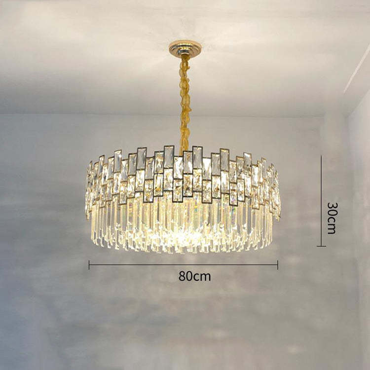 Kate Double Tier Crystal Chandelier - Zelno Lighting