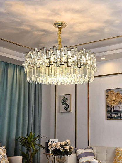Kate Double Tier Crystal Chandelier - Zelno Lighting