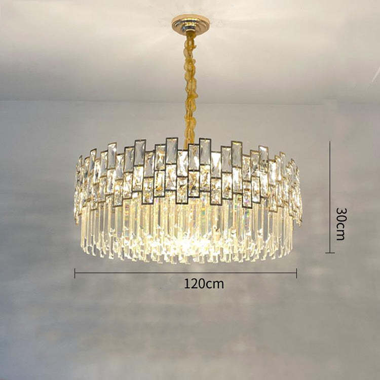 Kate Double Tier Crystal Chandelier - Zelno Lighting