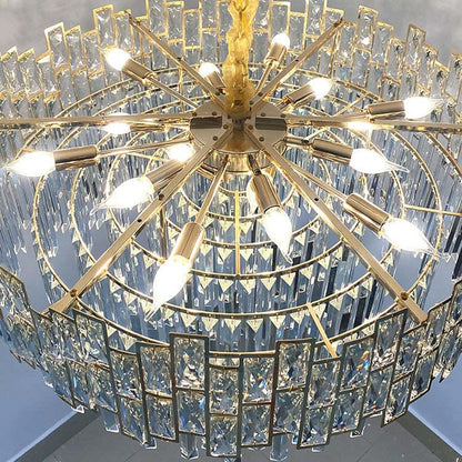 Kate Double Tier Crystal Chandelier - Zelno Lighting