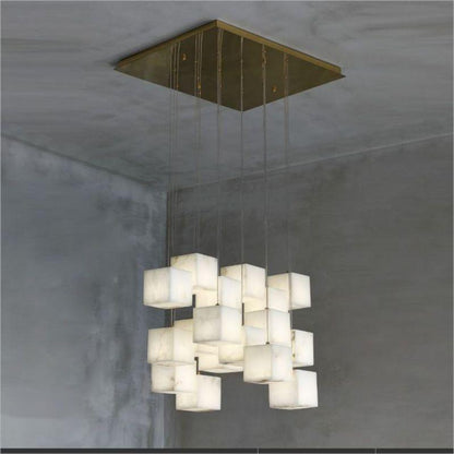 Kybos Alabaster Chandelier Light - Zelno Lighting