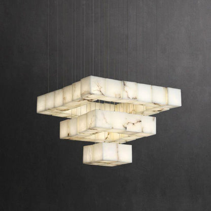 Kybos Alabaster Chandelier Light - Zelno Lighting