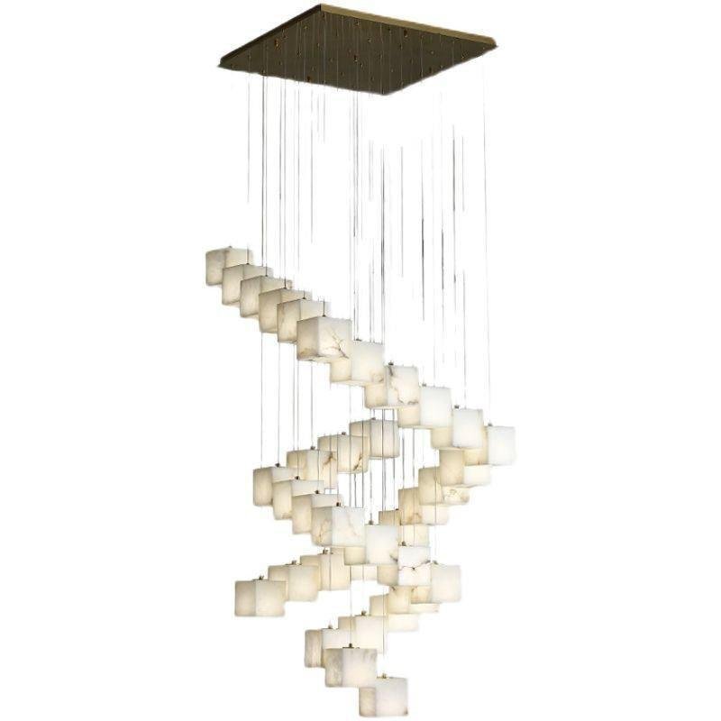 Kybos Alabaster Chandelier Light - Zelno Lighting