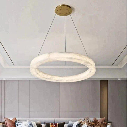 Kyklos Alabaster Chandelier Light - Zelno Lighting