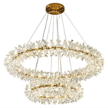 Kylia Ring Crystal Chandelier - Zelno Lighting