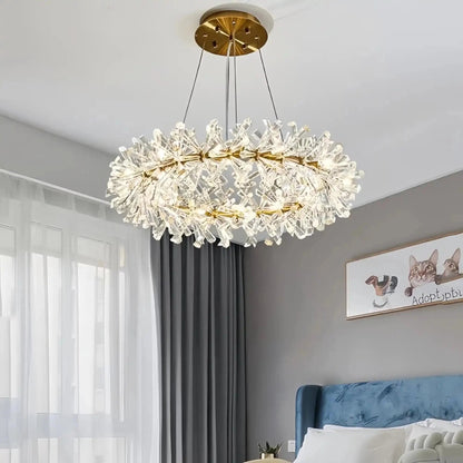Kylia Ring Crystal Chandelier - Zelno Lighting