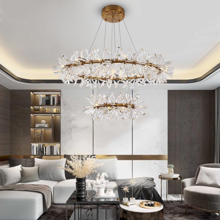 Kylia Ring Crystal Chandelier - Zelno Lighting