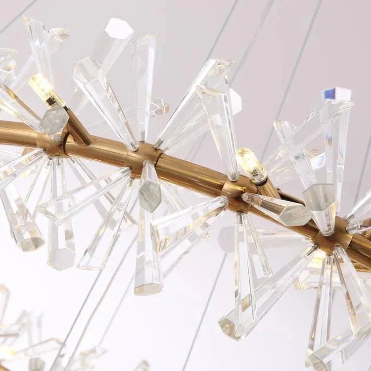 Kylia Ring Crystal Chandelier - Zelno Lighting