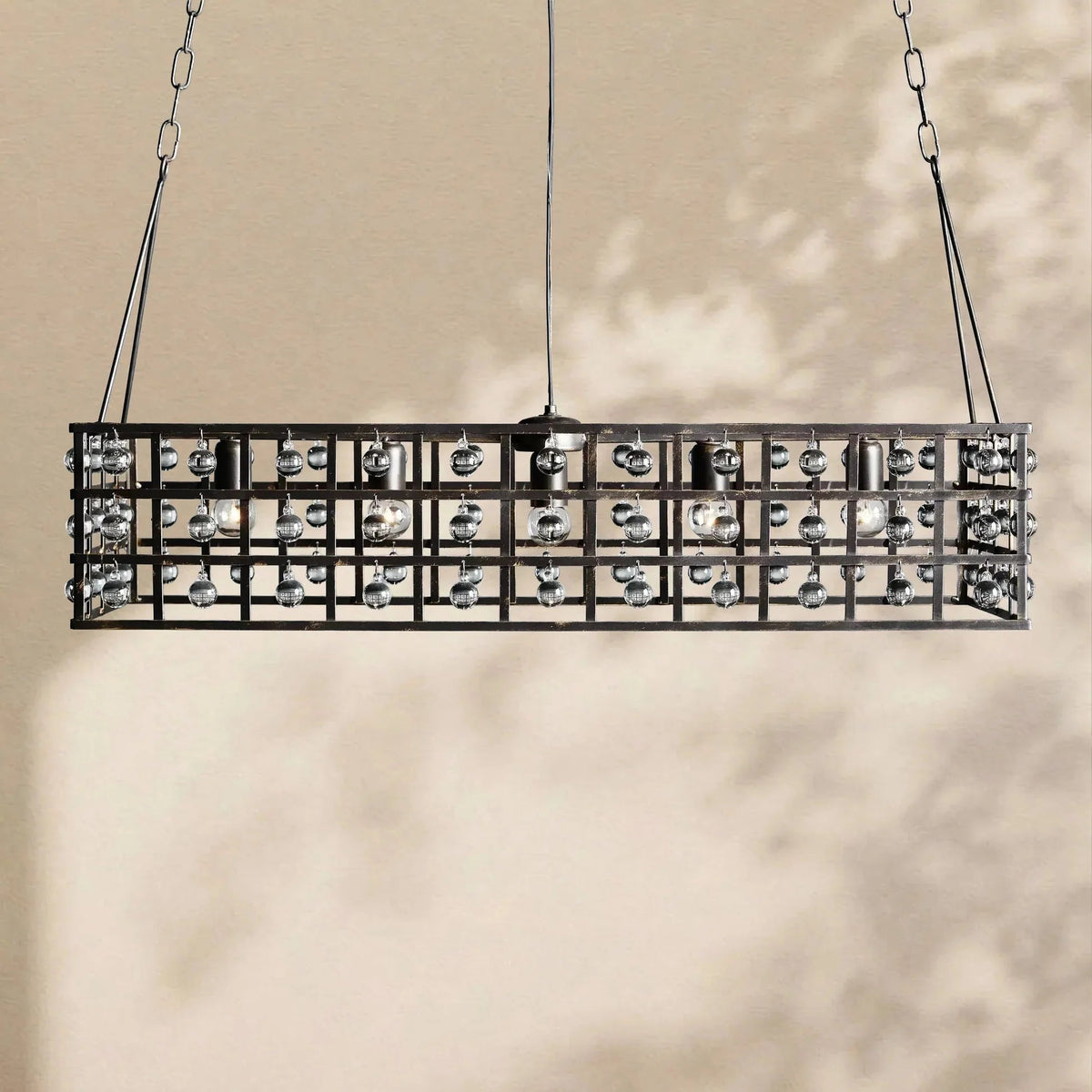 La Cage Rectangular Chandelier - Zelno