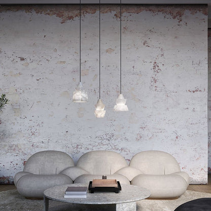 Lab Small Alabaster Coffee Table Pendant, Modern Pendant Light Besides Bed - Zelno