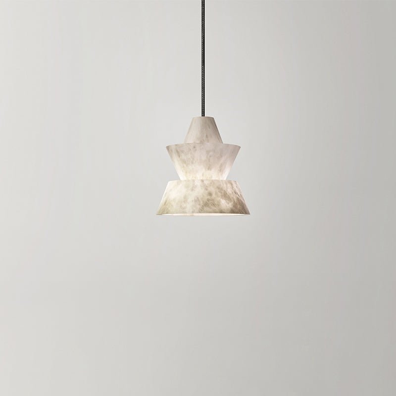 Lab Small Alabaster Coffee Table Pendant, Modern Pendant Light Besides Bed - Zelno