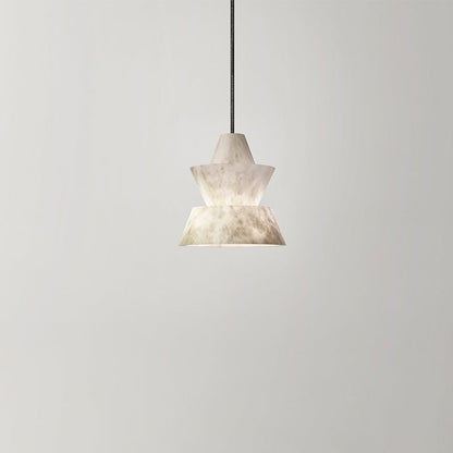 Lab Small Alabaster Coffee Table Pendant, Modern Pendant Light Besides Bed - Zelno