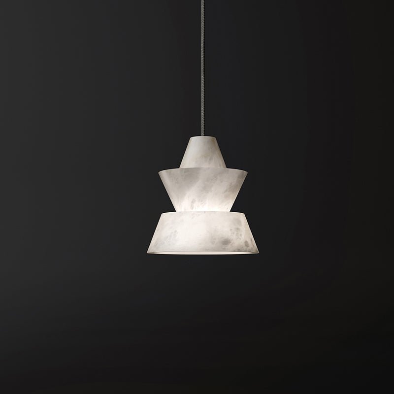 Lab Small Alabaster Coffee Table Pendant, Modern Pendant Light Besides Bed - Zelno