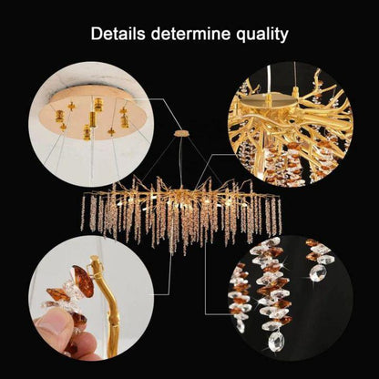 Lacuna Bedroom Branch Chandelier - Zelno Lighting
