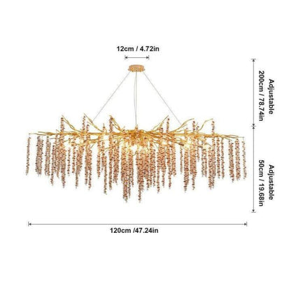 Lacuna Dining Room Branch Chandelier - Zelno Lighting