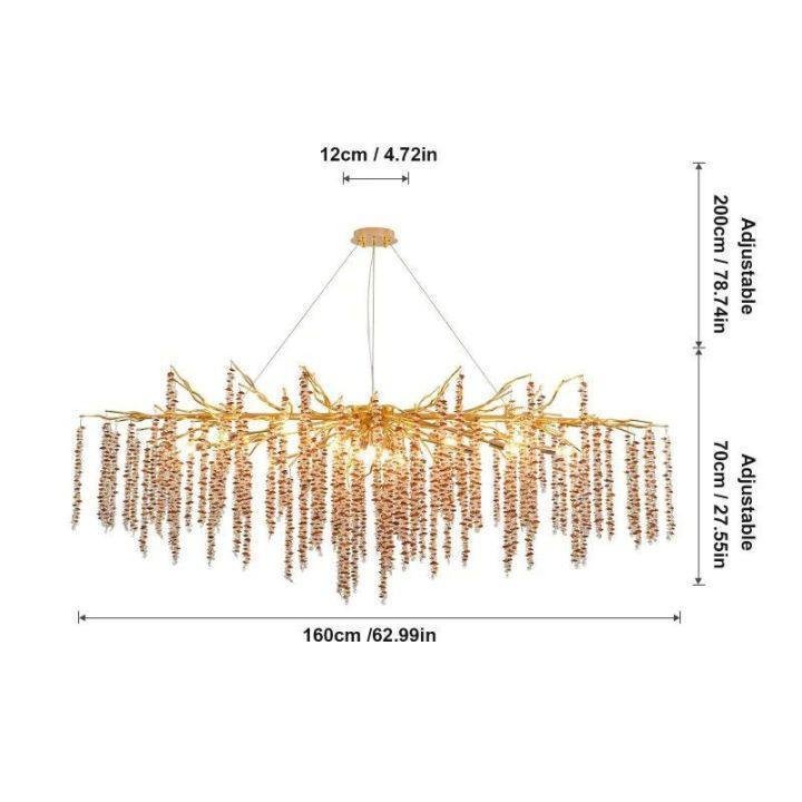 Lacuna Dining Room Branch Chandelier - Zelno Lighting