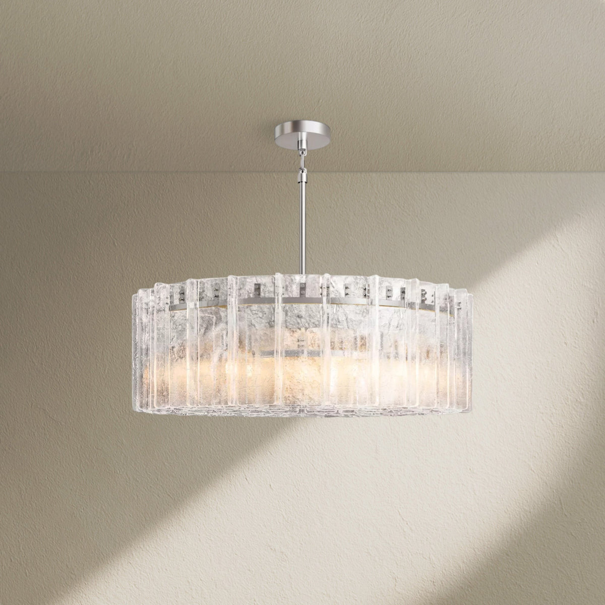 Lafz Clear Glass Round Chandelier 36"48" - Zelno