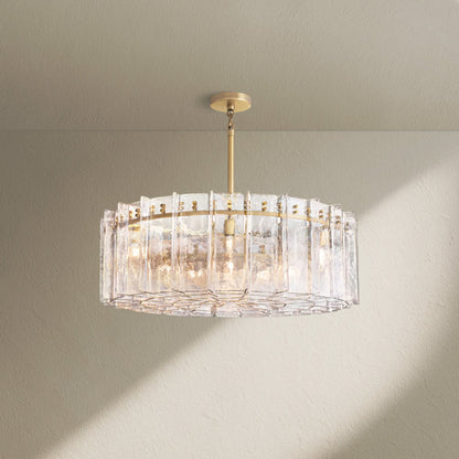 Lafz Clear Glass Round Chandelier 36"48" - Zelno