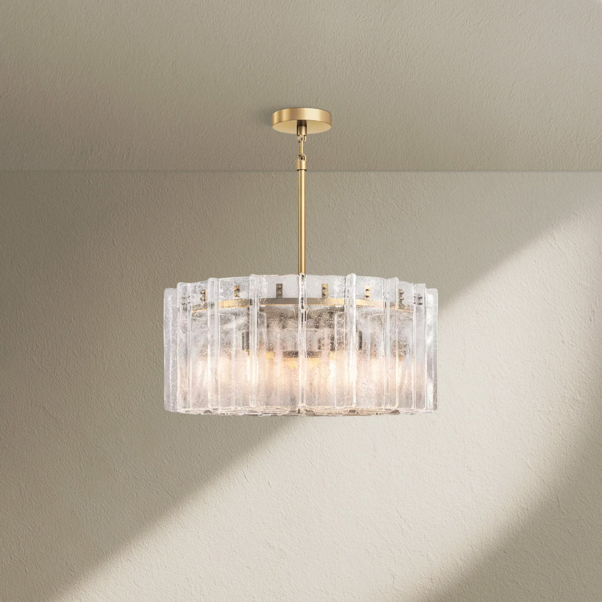 Lafz Clear Glass Round Chandelier 36"48" - Zelno