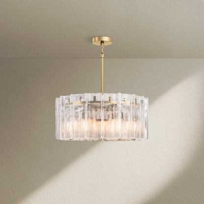 Lafz Clear Glass Round Chandelier 36"48" - Zelno