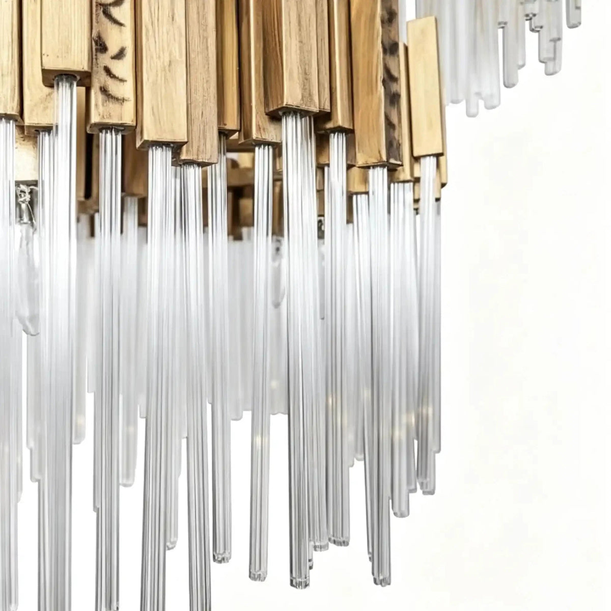 Large Elegant Multi-layers Glam Glass Chandelier for High-ceiling Staircase/Entryway/Living/meeting Room - Zelno Lighting