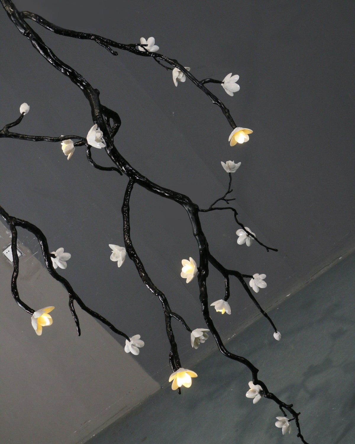 Large Long Branch Flower Chandelier - Zelno Lighting