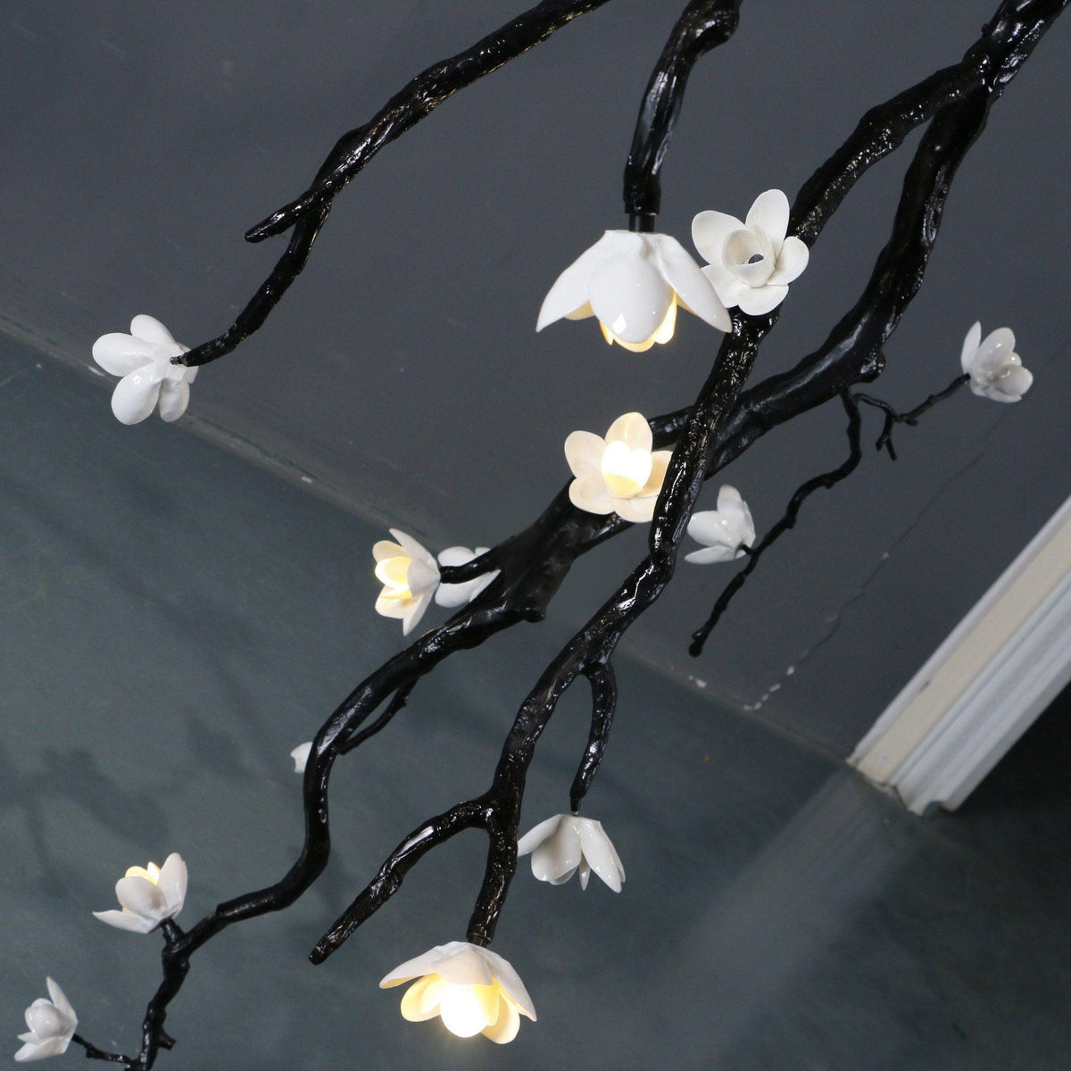 Large Long Branch Flower Chandelier - Zelno Lighting