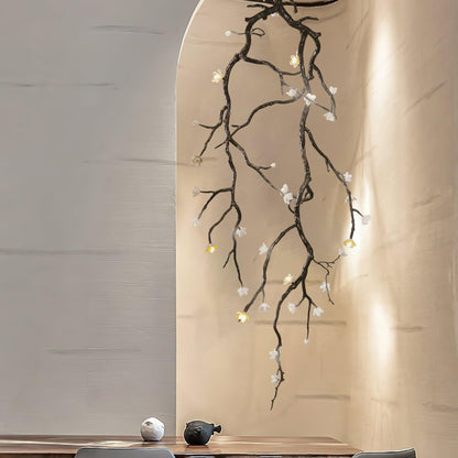 Large Long Branch Flower Chandelier - Zelno Lighting