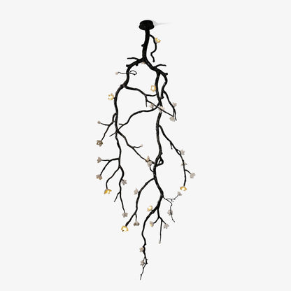 Large Long Branch Flower Chandelier - Zelno Lighting