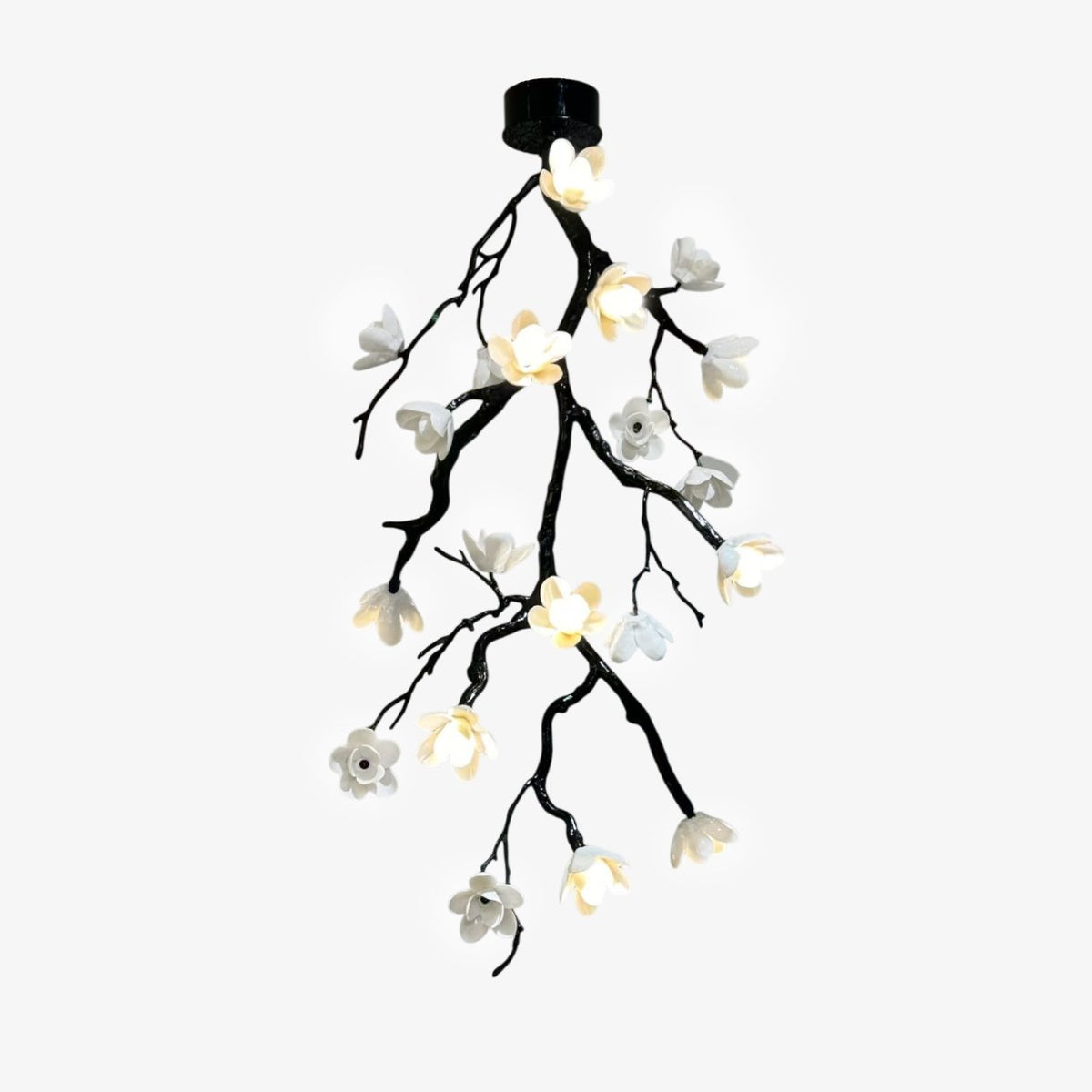 Large Long Branch Flower Chandelier - Zelno Lighting