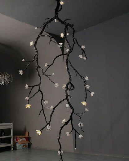 Large Long Branch Flower Chandelier - Zelno Lighting