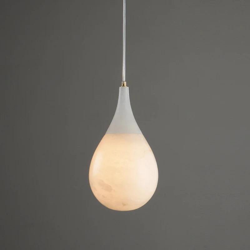 Larry Alabaster Rain Modern Pendant Light - Zelno