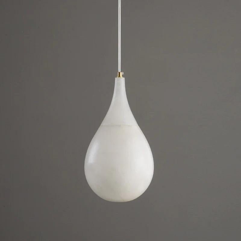 Larry Alabaster Rain Modern Pendant Light - Zelno