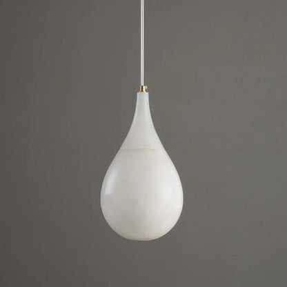 Larry Alabaster Rain Modern Pendant Light - Zelno