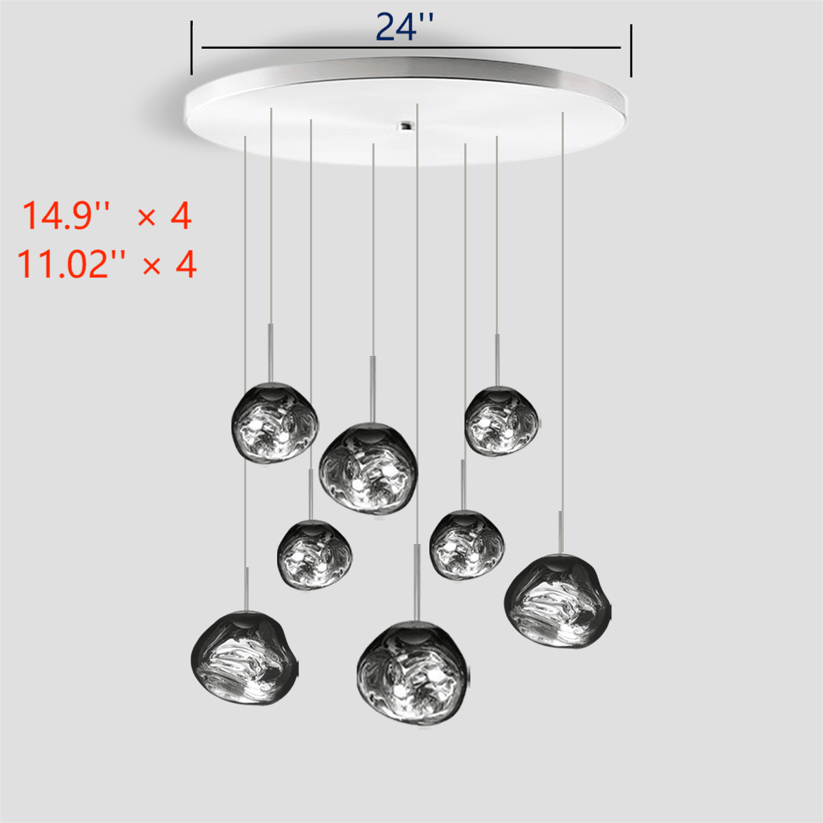 Lava Chandelier Villa Loft Duplex Stairwell Pendant Light - Zelno Lighting