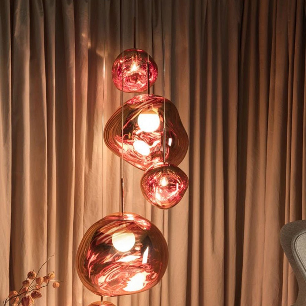 Lava Chandelier Villa Loft Duplex Stairwell Pendant Light - Zelno Lighting