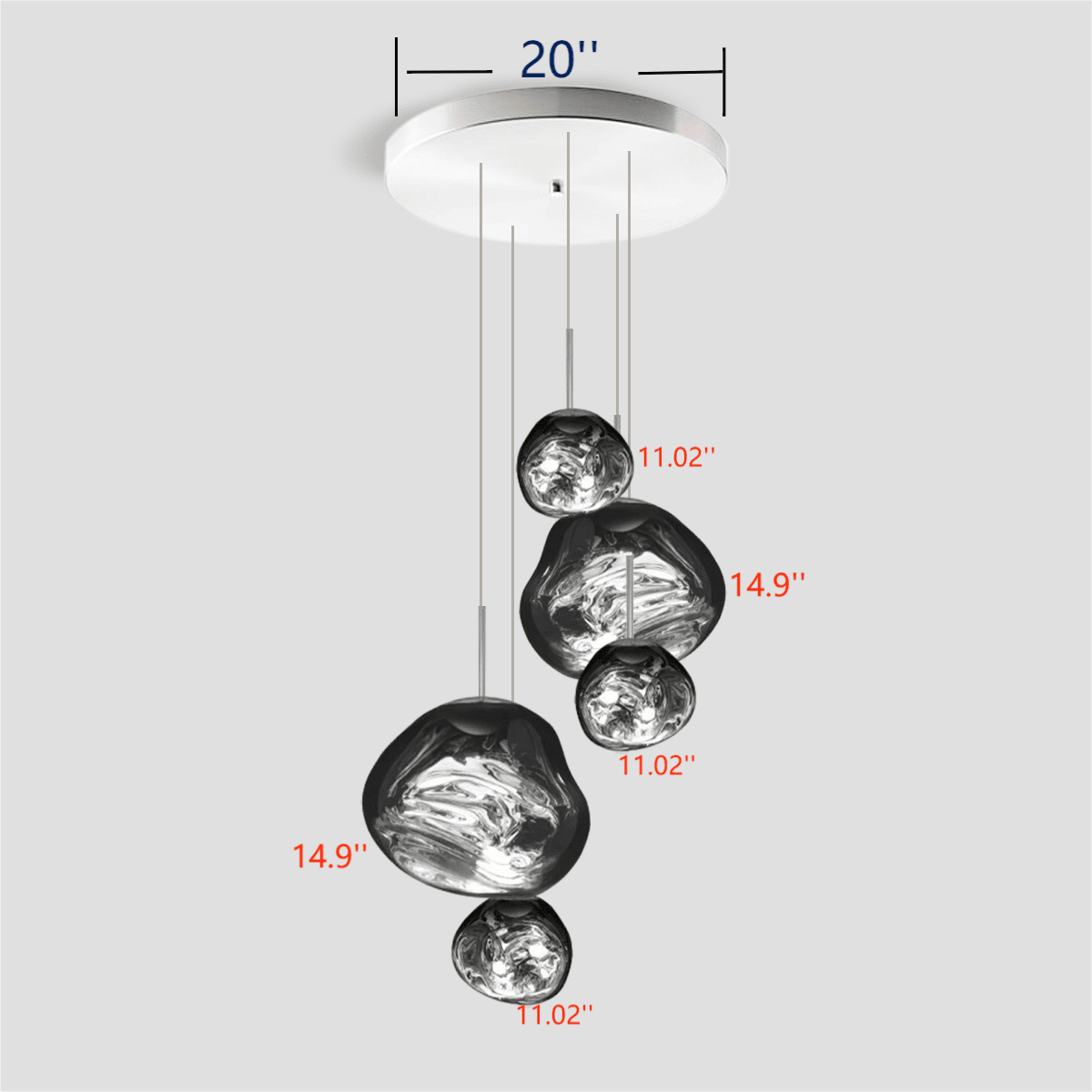 Lava Chandelier Villa Loft Duplex Stairwell Pendant Light - Zelno Lighting