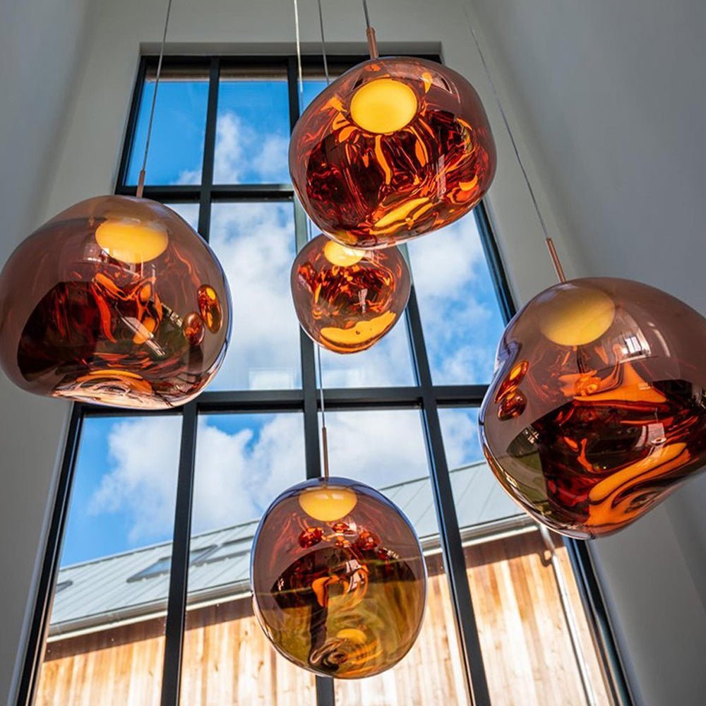 Lava Chandelier Villa Loft Duplex Stairwell Pendant Light - Zelno Lighting