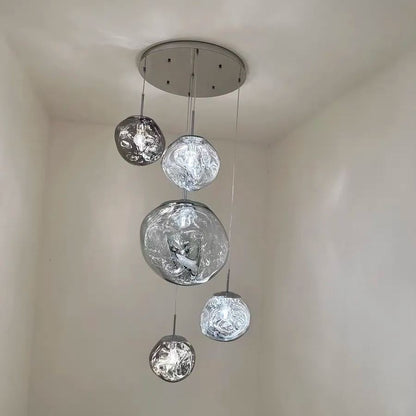 Lava Chandelier Villa Loft Duplex Stairwell Pendant Light - Zelno Lighting