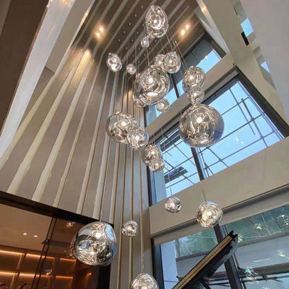 Lava Chandelier Villa Loft Duplex Stairwell Pendant Light - Zelno Lighting