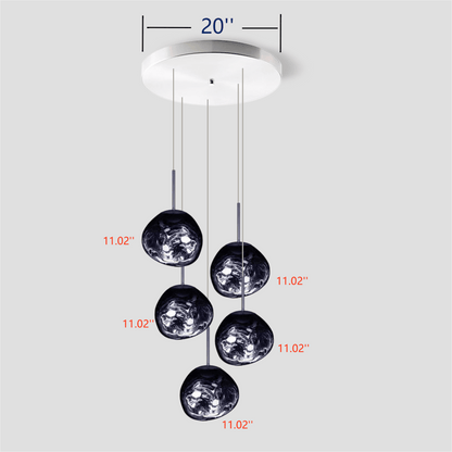 Lava Chandelier Villa Loft Duplex Stairwell Pendant Light - Zelno Lighting
