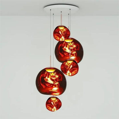 Lava Chandelier Villa Loft Duplex Stairwell Pendant Light - Zelno Lighting
