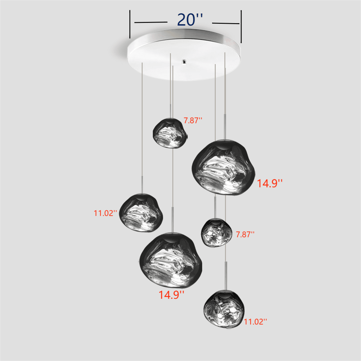 Lava Chandelier Villa Loft Duplex Stairwell Pendant Light - Zelno Lighting