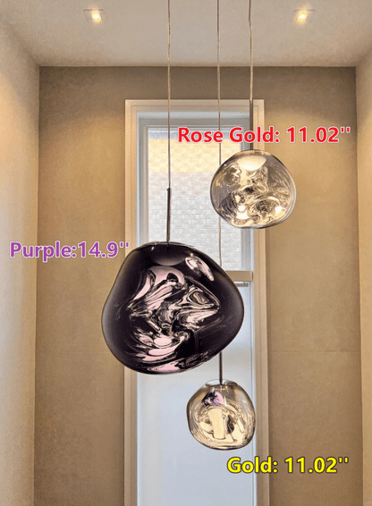 Lava Chandelier Villa Loft Duplex Stairwell Pendant Light - Zelno Lighting