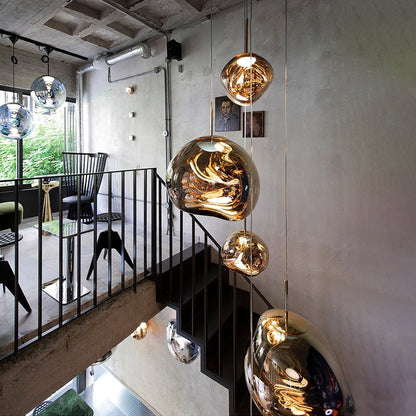 Lava Chandelier Villa Loft Duplex Stairwell Pendant Light - Zelno Lighting