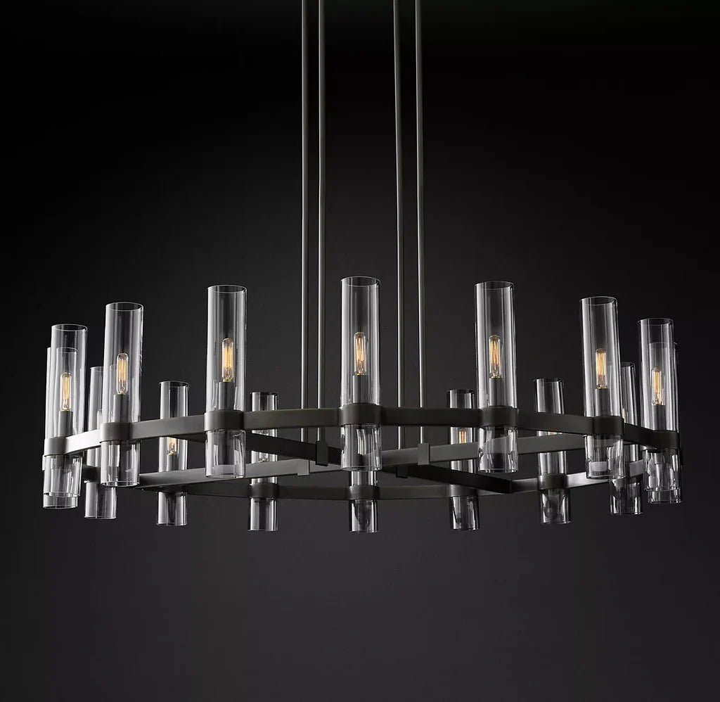 Lavelle Round Chandelier 48" - Zelno